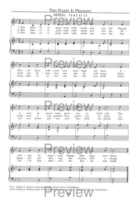 Singing the Sacred: psalms, hymns, and spiritual songs (Vol 1) page 68