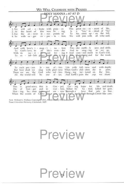 Singing the Sacred: psalms, hymns, and spiritual songs (Vol 1) page 73