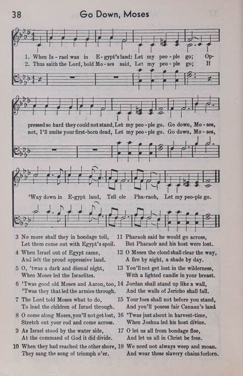 Sixty Two Southland Spirituals page 38