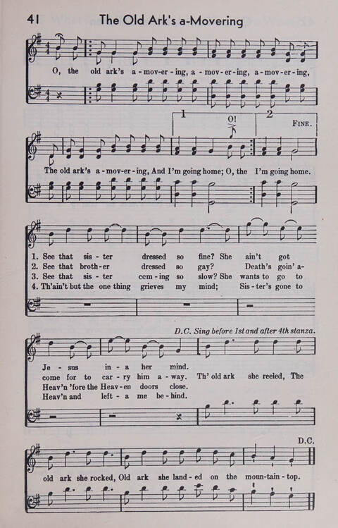 Sixty Two Southland Spirituals page 41