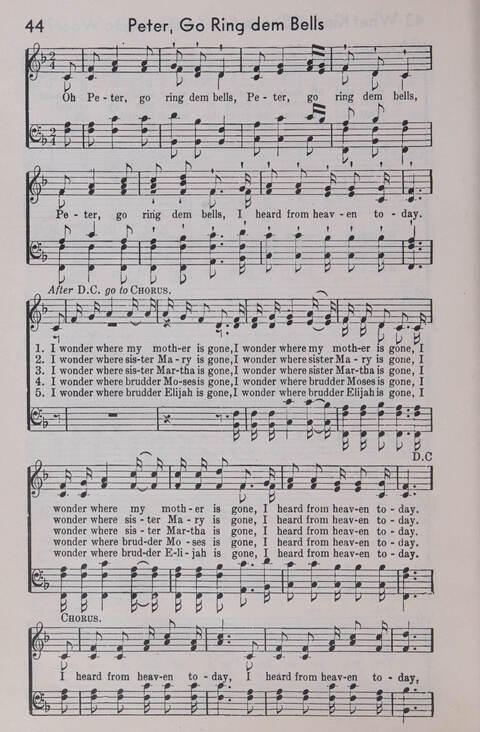 Sixty Two Southland Spirituals page 44