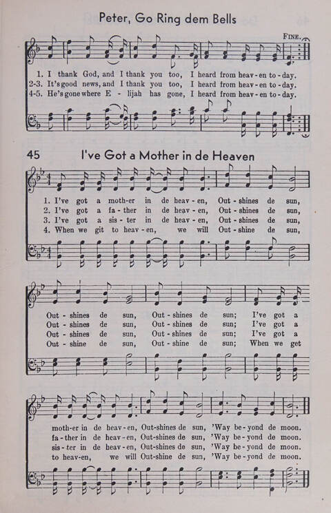 Sixty Two Southland Spirituals page 45