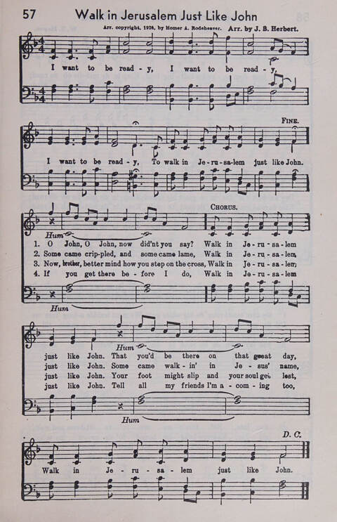 Sixty Two Southland Spirituals page 57