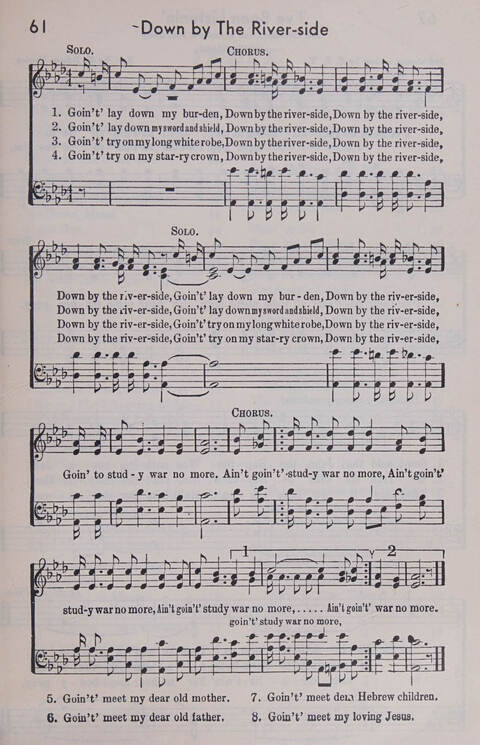 Sixty Two Southland Spirituals page 61