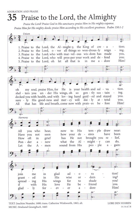 Sing the Wonder: hymns and psalms for the church (2nd ed.) page 40