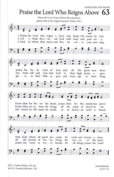 Sing the Wonder: hymns and psalms for the church (2nd ed.) page 71