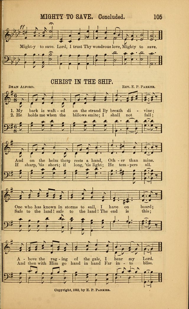 Singing on the Way: a collection of hymns and tunes for Sunday schools, social worship and congregations page 105