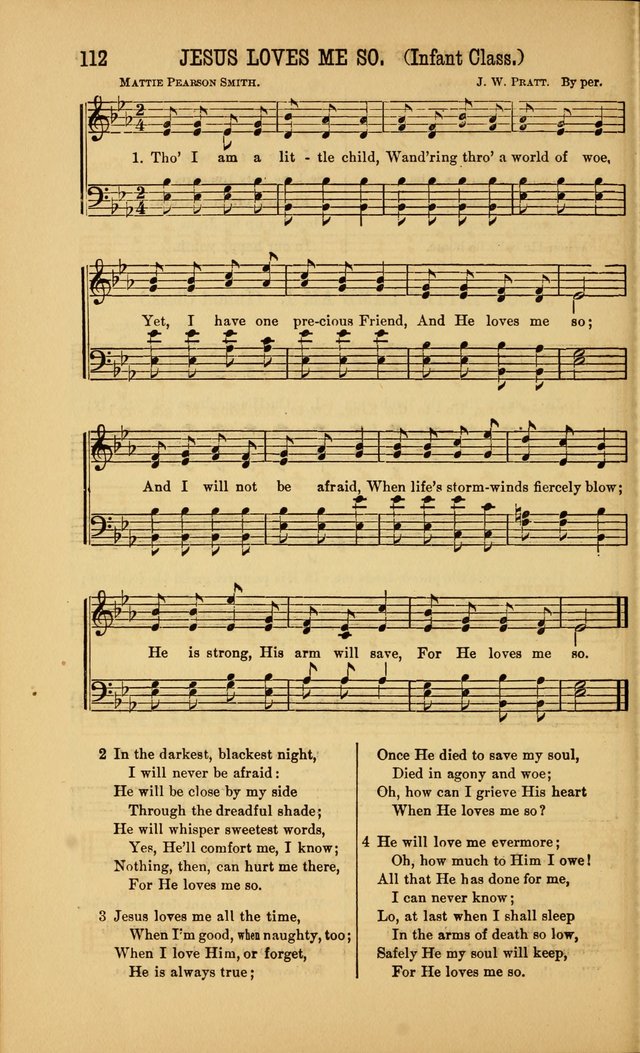 Singing on the Way: a collection of hymns and tunes for Sunday schools, social worship and congregations page 112