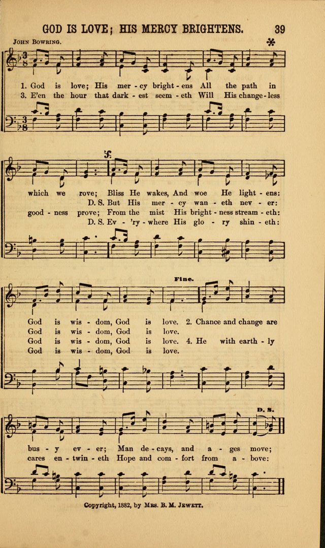 Singing on the Way: a collection of hymns and tunes for Sunday schools, social worship and congregations page 39