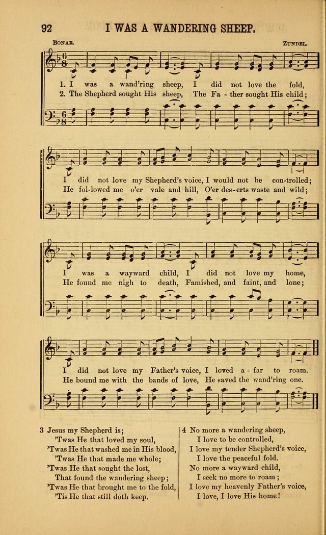 Singing on the Way: a collection of hymns and tunes for Sunday schools, social worship and congregations page 92