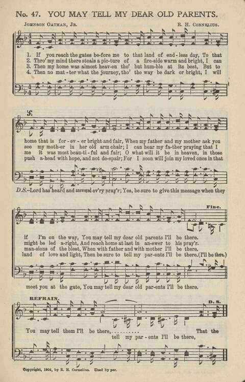 Soul-Winning Songs: for revivals, all soul winning work and general church use page 47