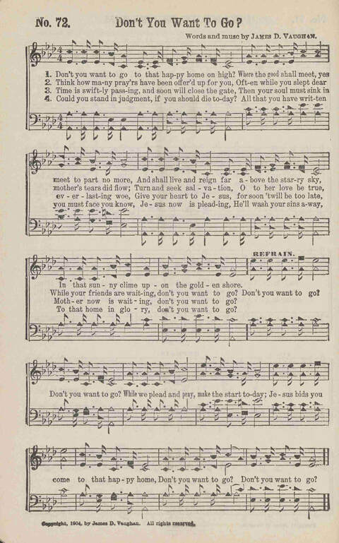 Soul-Winning Songs: for revivals, all soul winning work and general church use page 72