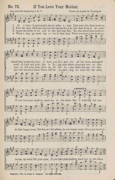 Soul-Winning Songs: for revivals, all soul winning work and general church use page 73