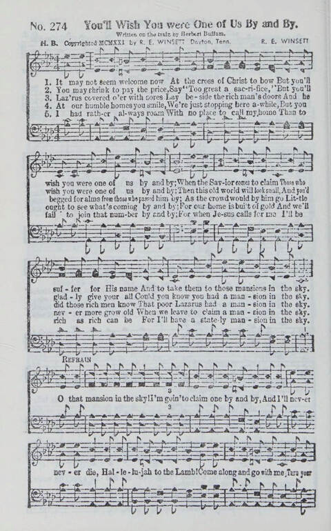 Songs We Sing Complete: a selection of songs that never grow old which have inspired the saints through decades page 284