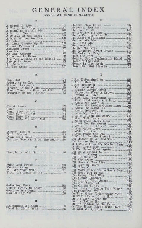 Songs We Sing Complete: a selection of songs that never grow old which have inspired the saints through decades page 316
