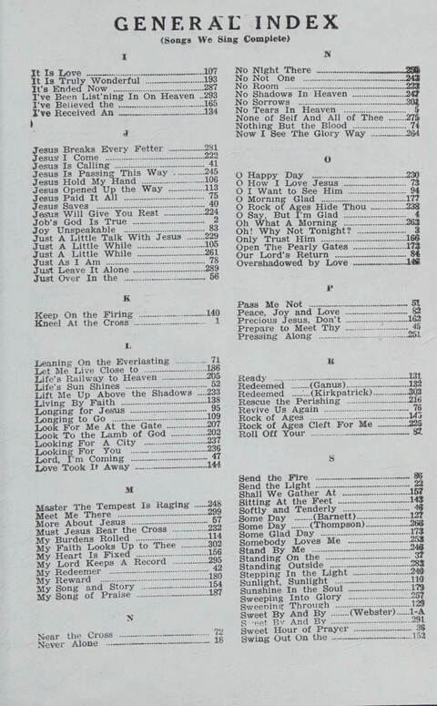 Songs We Sing Complete: a selection of songs that never grow old which have inspired the saints through decades page 317