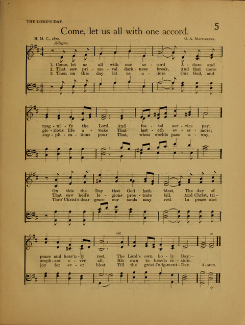Songs of Worship: for the Sunday School page 5