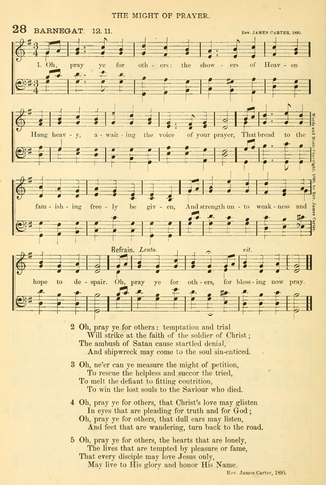 Songs of Work and Worship: a collection of hymns and tunes for devotional and evangelistic meetings page 25