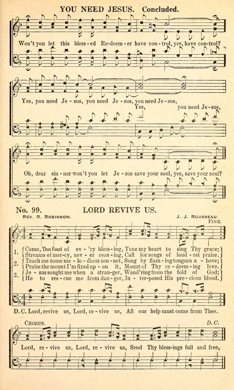 Sunrise in Glory: our 1936 Book for Sunday-Schools, Singing Schools, Revivals, Conventions and General Use in Christian Worship page 100