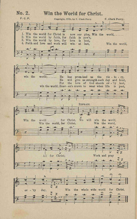 Songs of Our Saviour: for the church, Sunday school and other service of the sanctuary page 2
