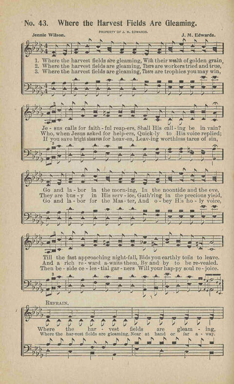 Songs of Our Saviour: for the church, Sunday school and other service of the sanctuary page 44