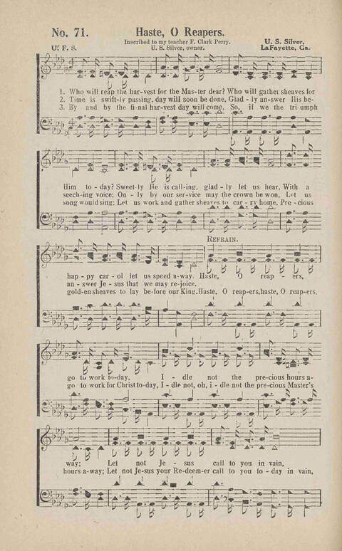 Songs of Our Saviour: for the church, Sunday school and other service of the sanctuary page 74