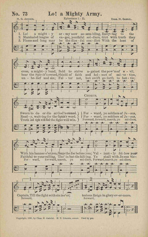 Songs of Our Saviour: for the church, Sunday school and other service of the sanctuary page 76