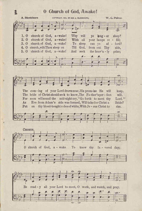 Songs of Pentecostal Fellowship page 1