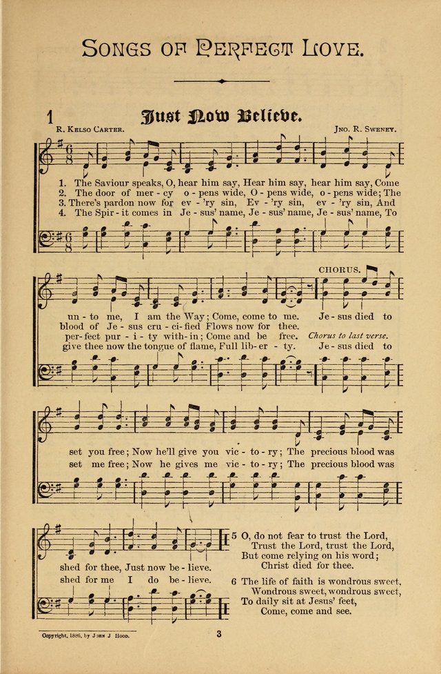 Songs of Perfect Love page 3