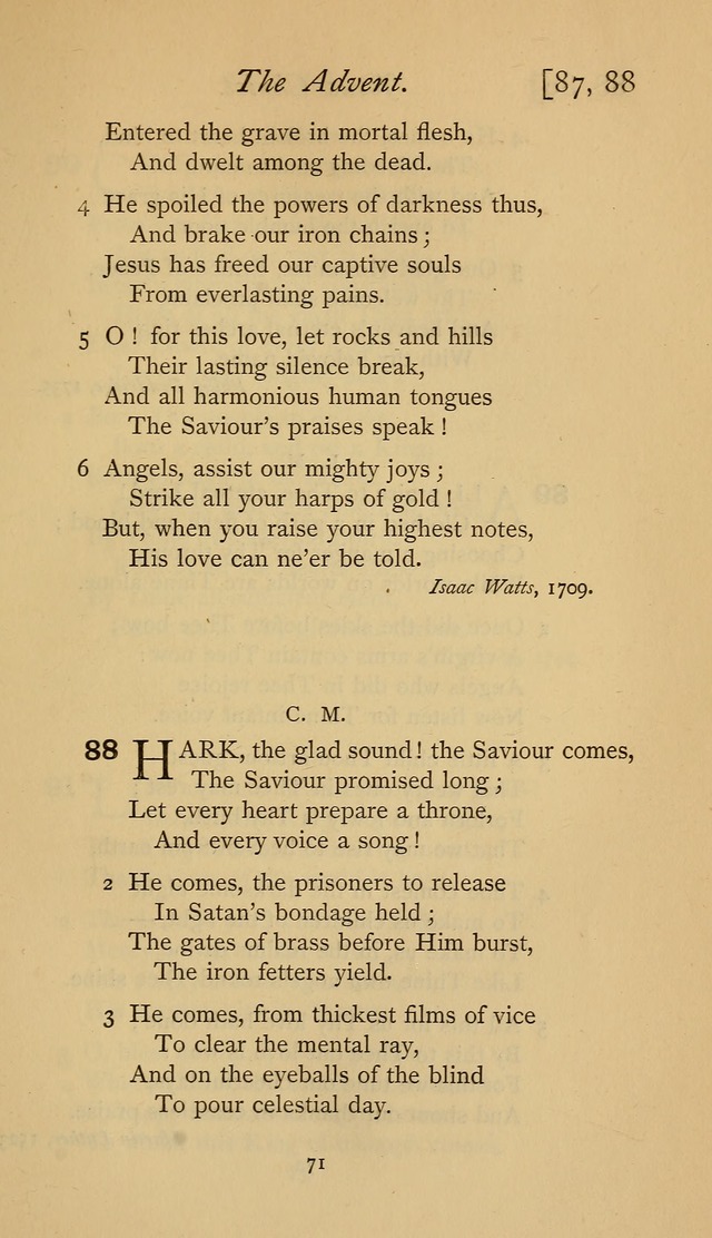The Sacrifice of Praise. psalms, hymns, and spiritual songs designed for public worship and private devotion, with notes on the origin of hymns. page 71