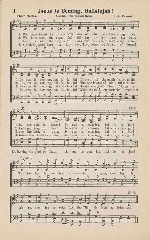 Songs of Praise: Charles A. Shreve campain special page 1