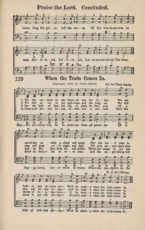 Songs of Praise: Charles A. Shreve campain special page 119