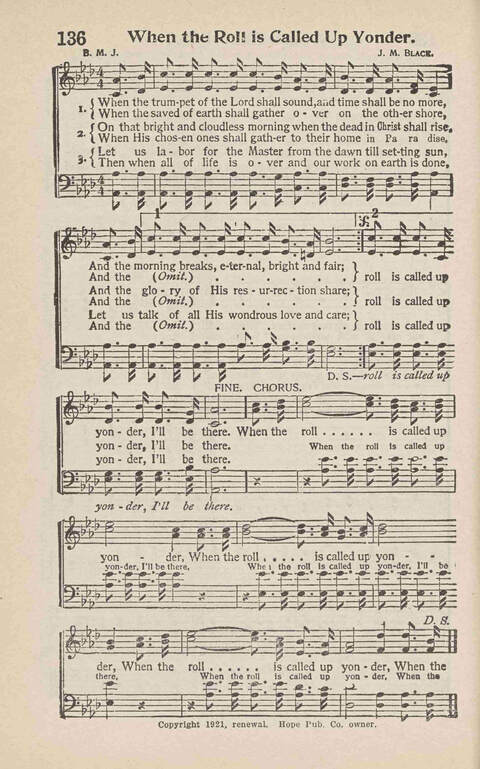 Songs of Praise: Charles A. Shreve campain special page 126