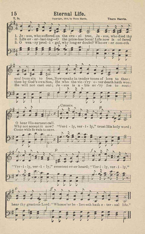 Songs of Praise: Charles A. Shreve campain special page 15