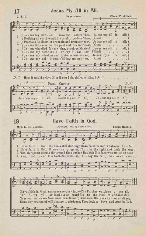 Songs of Praise: Charles A. Shreve campain special page 17