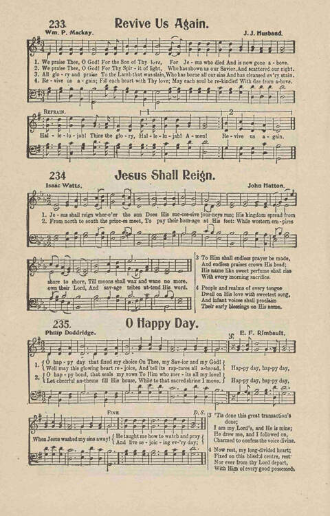 Songs of Praise: Charles A. Shreve campain special page 184
