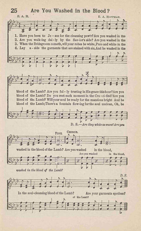 Songs of Praise: Charles A. Shreve campain special page 25
