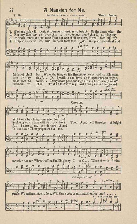 Songs of Praise: Charles A. Shreve campain special page 27
