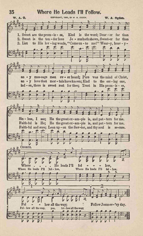 Songs of Praise: Charles A. Shreve campain special page 35