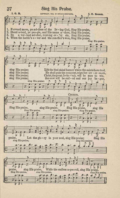 Songs of Praise: Charles A. Shreve campain special page 37