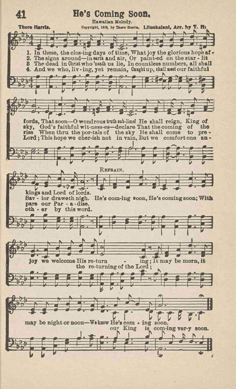 Songs of Praise: Charles A. Shreve campain special page 41