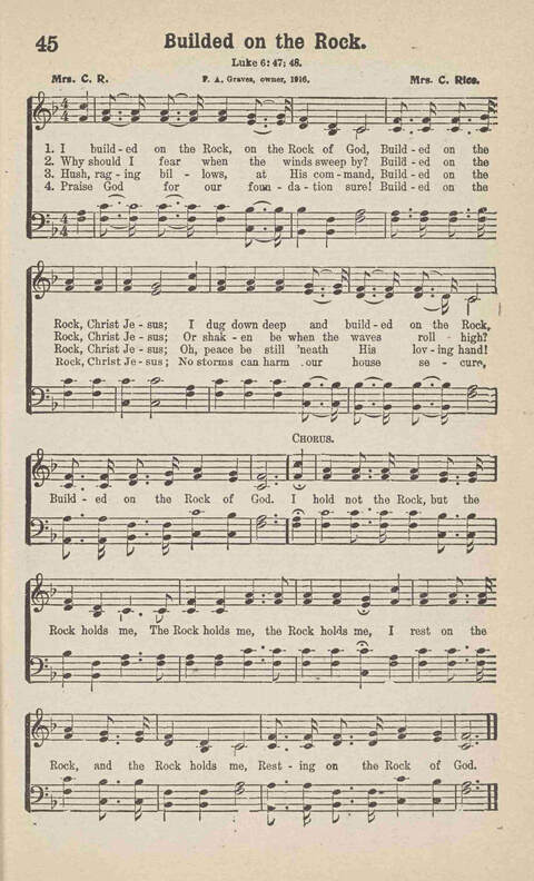 Songs of Praise: Charles A. Shreve campain special page 45