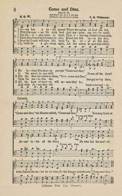 Songs of Praise: Charles A. Shreve campain special page 6
