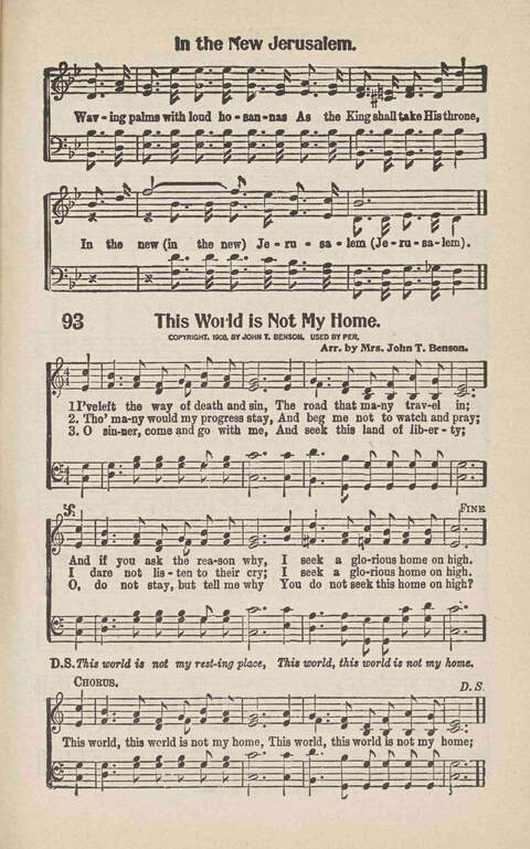 Songs of Praise: Charles A. Shreve campain special page 85