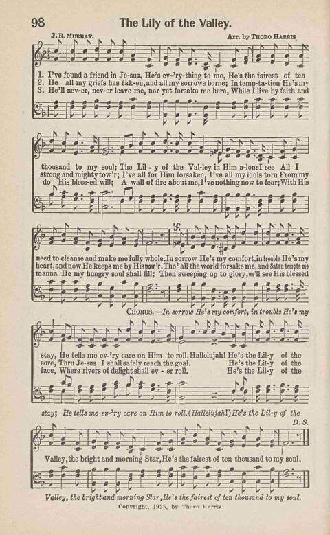 Songs of Praise: Charles A. Shreve campain special page 90