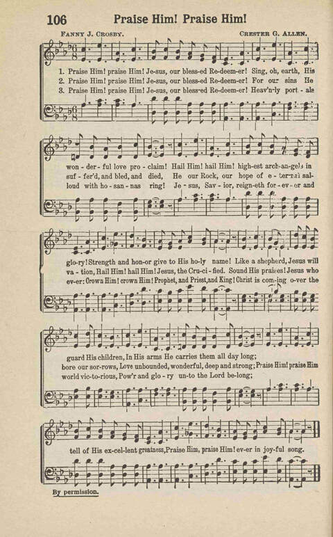 Songs of Praise: Charles A. Shreve campain special page 98