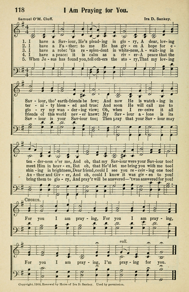 Tabernacle Hymns: No. 2 page 118