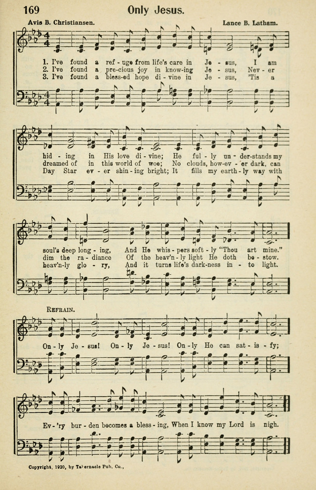 Tabernacle Hymns: No. 2 page 169