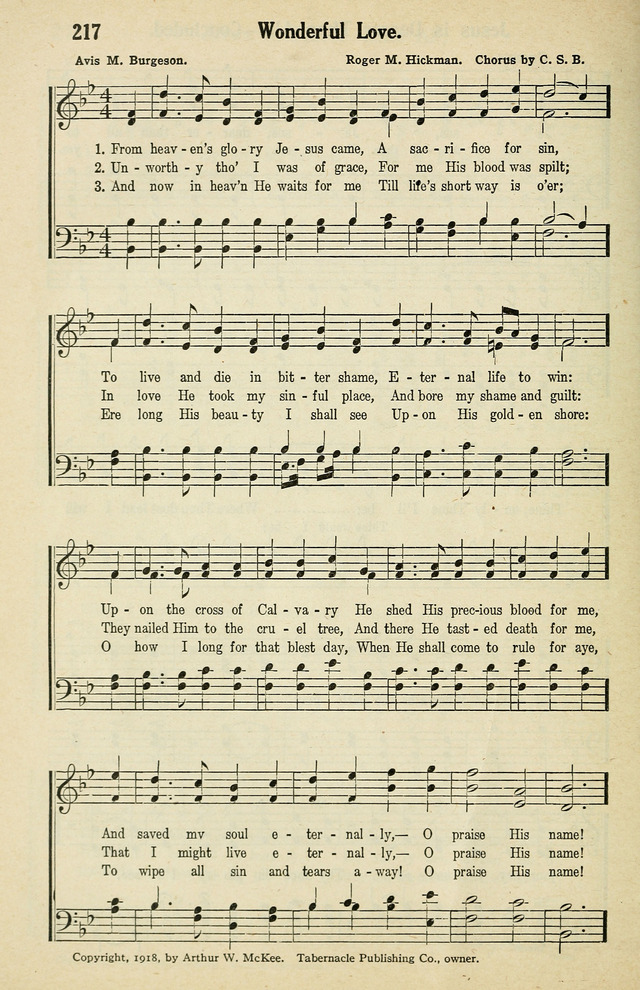 Tabernacle Hymns: No. 2 page 220