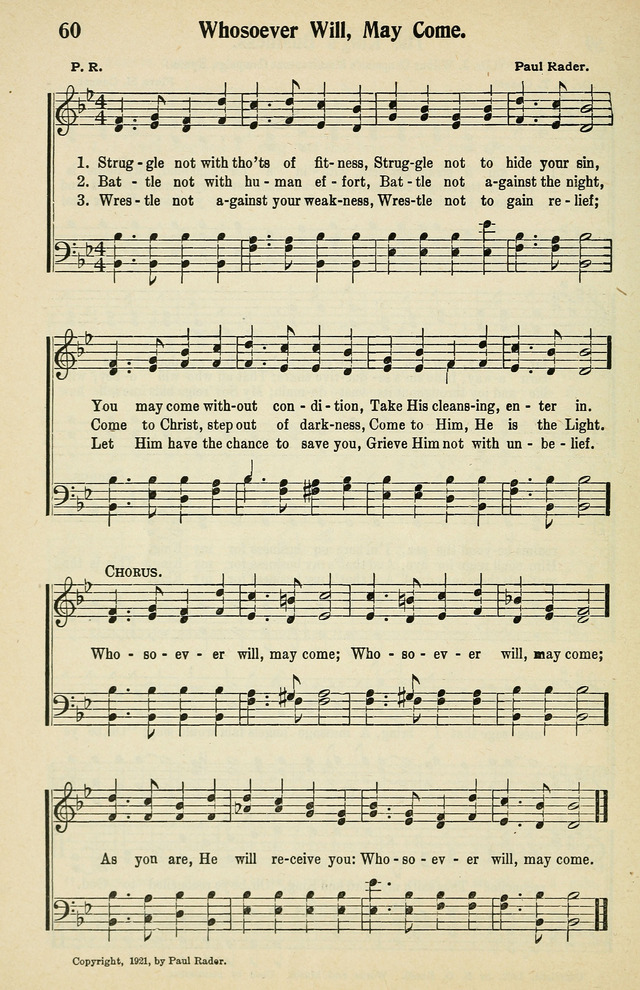 Tabernacle Hymns: No. 2 page 60